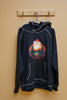 Black with Grey Stitch Hoodie - Forest Design Wildly Canadian